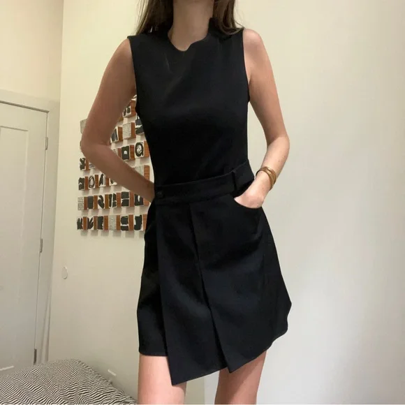 blue dress for baby girl Asymmetric Deconstructed Mini Dress | Alexander Wang main image 0